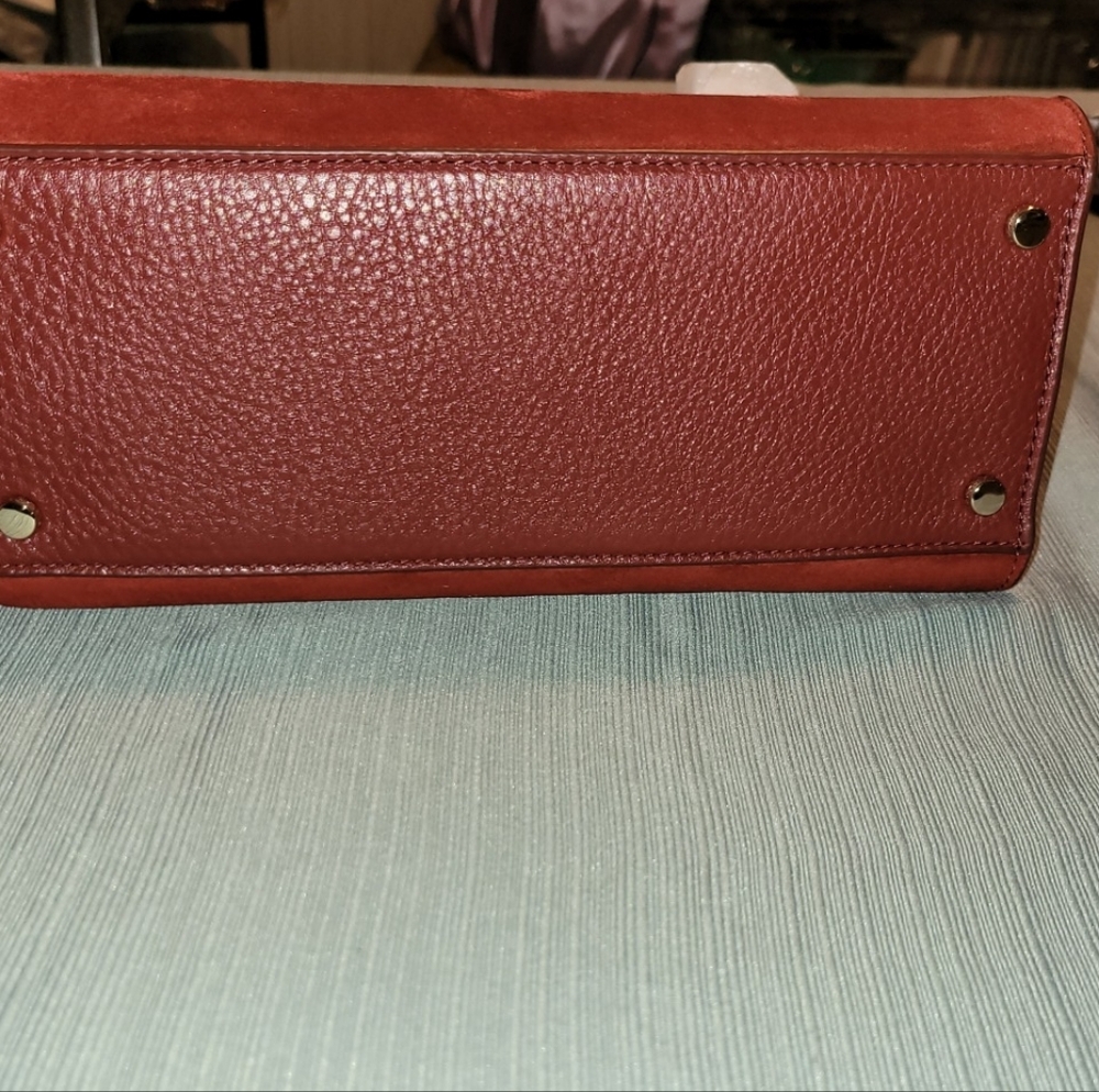 Kate Spade Red Suede Tote Bag - Picture 3 of 13